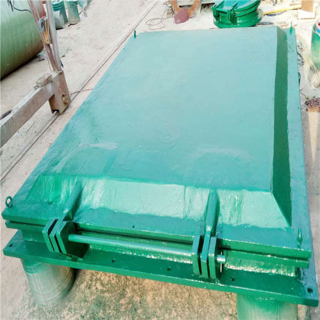 Fiberglass square flap gate